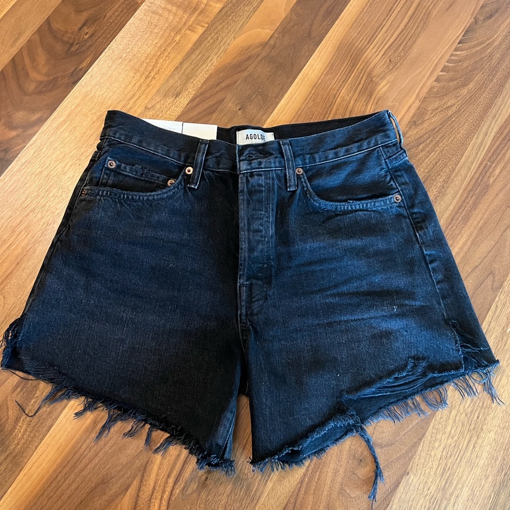 NWT: Agolde Parker Long Short in Trance wash